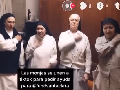 Las monjas dominicas de Santa Clara de Manresa bailan en Tik Tok. En vídeo, las religiosas cumplen un reto de baile en Tik Tok para pedir ayuda económica para su fundación. 