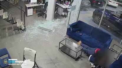 Imágenes del tiroteo del pasado lunes.
