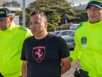 José Orlando Buitrago Rodríguez, alias Tito el Borracho, durante su captura.