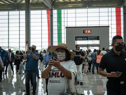 El nuevo Aeropuerto Internacional Felipe Ángeles, el día de su inauguración, el 21 de marzo de 2022.
