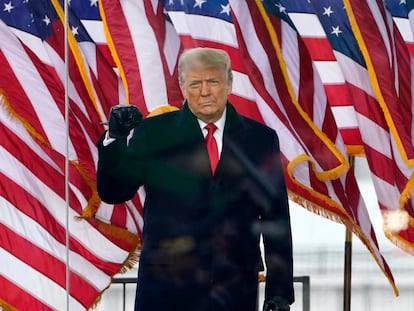 El presidente saliente de Estados Unidos, Donald Trump. En vídeo, el discurso incendiario de Donald Trump.