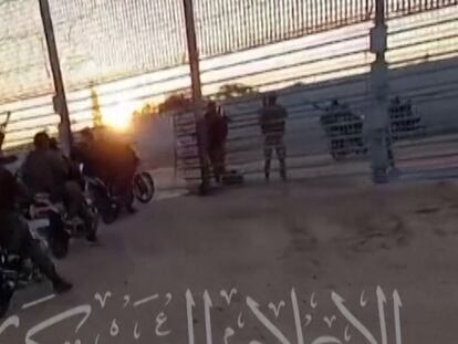 Vídeo | Hamás difunde imágenes del momento en el que entran a una base militar de Israel