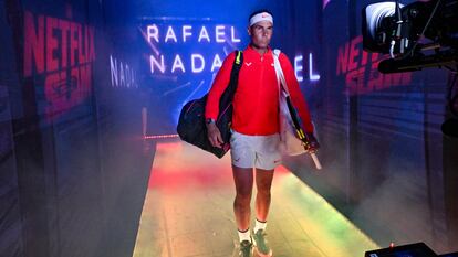 Rafael Nadal llega al Netflix Slam, un evento deportivo producido y emitido por la plataforma de vídeo.