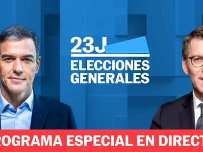 Las elecciones del 23J y el escrutinio, en un programa de vídeo en directo de EL PAÍS