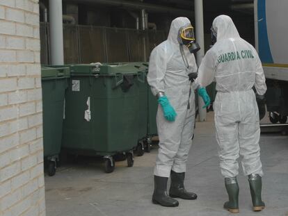 Operación de la Guardia Civil contra las irregularidades en el tratamiento de los residuos de covid-19.