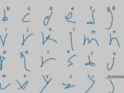 La actividad cerebral del lesionado mientras imaginaba que escribía era recogida por dos chips y convertida en letras por un interfaz cerebro máquina.