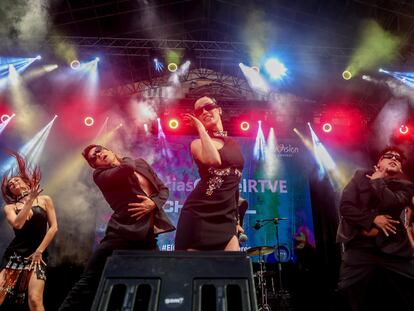 Vídeo | ‘SloMo’ en la plaza Mayor de Madrid: así fue el regreso de Chanel a España tras su tercer puesto en Eurovisión