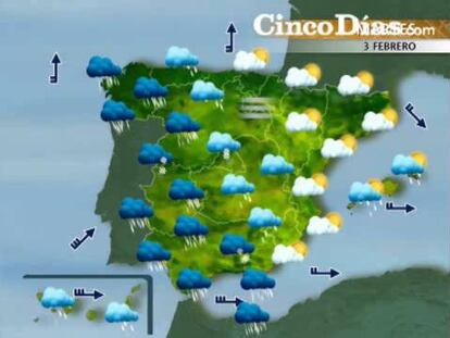 Previsión meteorológica para los días 3 y 4 de febrero