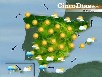 Cielos despejados en la mayor parte del país