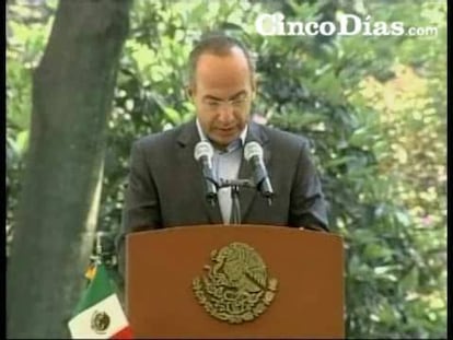 Calderón cree que México volverá a la normalidad esta semana