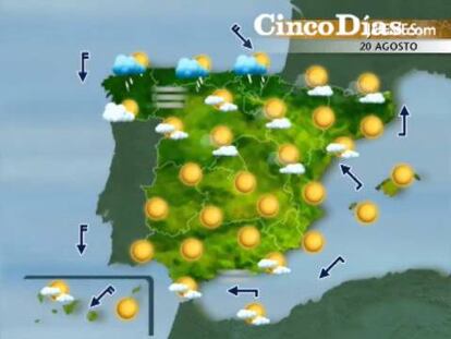 Hoy se esperan lluvias en Galicia