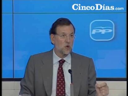 Rajoy: "Una subida de impuestos es más paro y recesión"