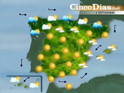 Hoy se esperan lluvias en el Cantábrico