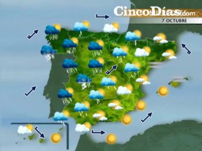 Siete provincias en alerta por las lluvias