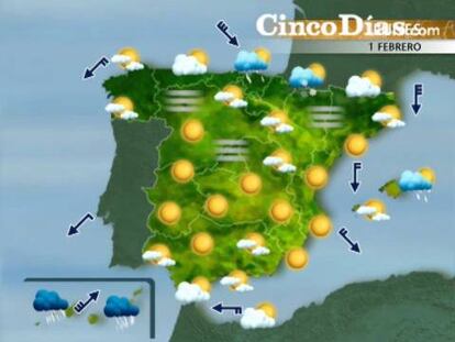 Tiempo inestable con intensas lluvias en el norte y en Canar