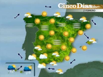 Inestabilidad y lluvias en el sur del país