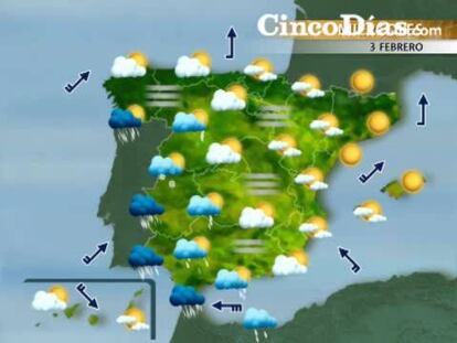 Se complica el tiempo en todo el país a partir del jueves