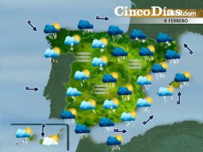 LLuvias generalizadas para hoy en prácticamente toda la Pení