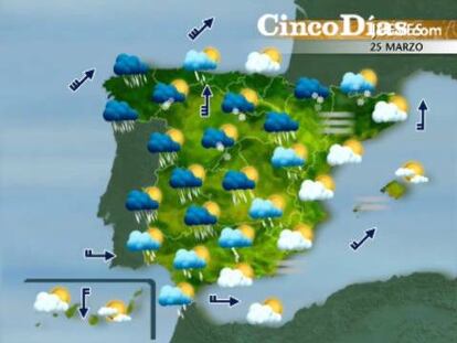 Las lluvias se intensifican esta tarde