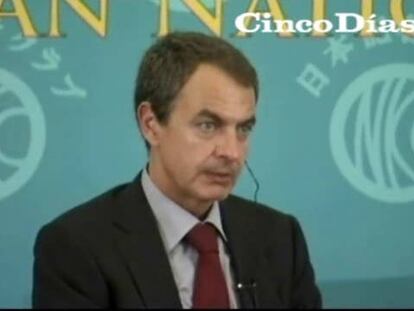 Zapatero defiende la solidez del sistema financiero español