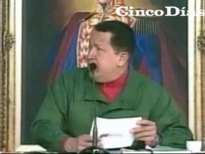 Chávez amenaza en directo con nacionalizar una filial del BBVA