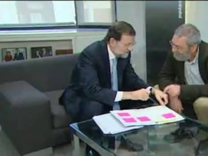 Rajoy se reúne con Cándido Méndez