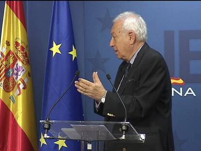 Margallo: "La escalada de la prima de riesgo en mi opinión tiene que ver con Grecia"