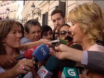 Aguirre dice que España tiene que tomar medidas si no quiere llegar al corralito
