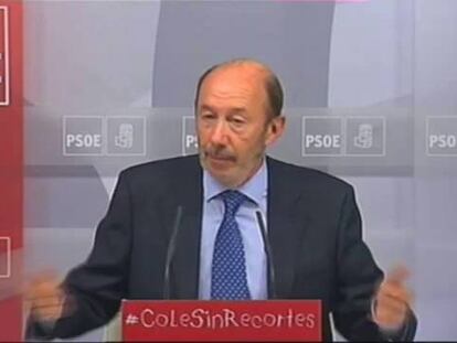 Rubalcaba: "Los rescates son malos"