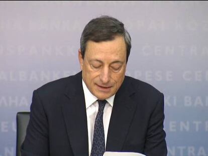 Draghi afirma contundentemente que el euro es irreversible