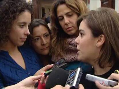 Sáenz de Santamaría no descarta un decreto para frenar los desahucios sin acuerdo con el PSOE