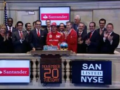 Fernando Alonso protagoniza el cierre en Wall Street