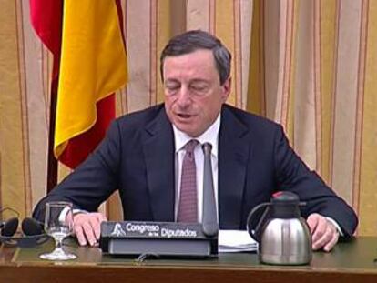 Draghi felicita a España por sus "enormes" progresos