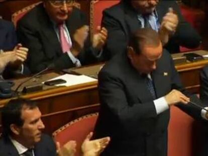 Berlusconi da la sorpresa: "Hemos decidido, no sin conflictos internos, apoyar al gobierno"