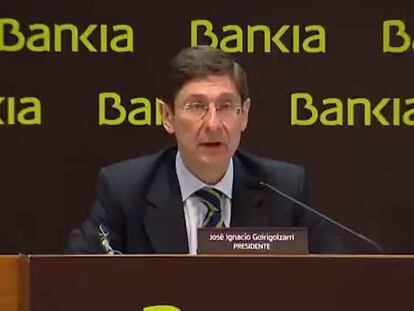 Goirigolzarri cree que el FROB seguirá en Bankia al menos dos años