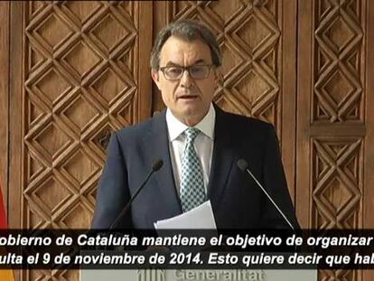 Mas mantiene una consulta simbólica como paso previo a las “plebiscitarias”