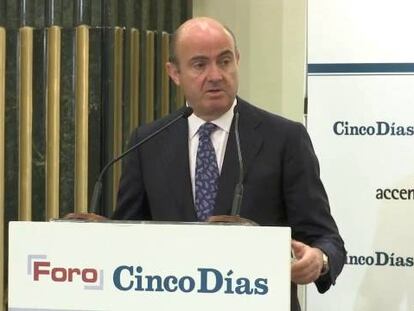 Guindos prevé un crecimiento medio del 2,5% durante cinco años