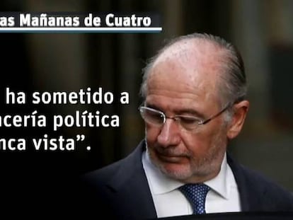 Rato se siente víctima de una cacería política