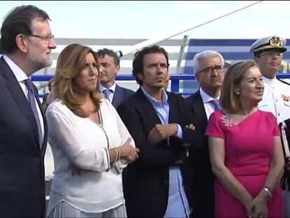 Rajoy y Díaz inauguran en Cádiz “una obra de talla mundial”