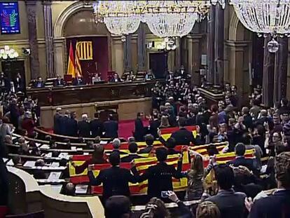 El Parlamento catalán aprueba la resolución independentista