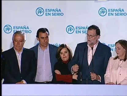 Mariano Rajoy: “voy a intentar formar Gobierno”