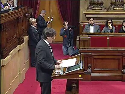 Puigdemont hace suyo y relanza el proyecto independentista de Mas
