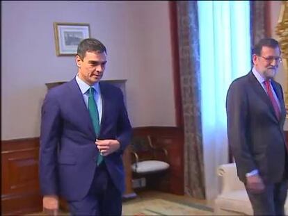 Rajoy y Sánchez se reúnen para mostrar su rechazo mutuo