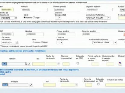 Renta 2015: ¿Cómo añadir hijos y ascendientes?