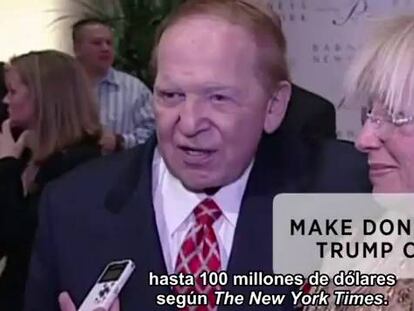 Sheldon Adelson podría donar 100 millones de dólares a la campaña de Trump