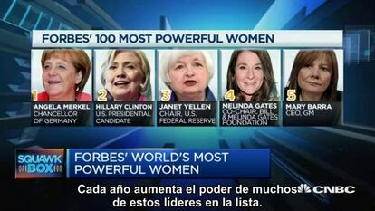 Angela Merkel lidera la lista de las mujeres más poderosas de Forbes