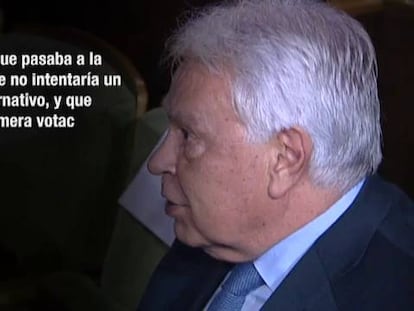 Felipe González: “Me siento engañado por Pedro Sánchez”