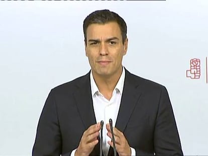 Sánchez dimitirá si el Comité Federal decide la abstención ante Rajoy