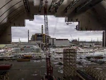 Chernóbil cubierta por la mayor construcción humana de la historia