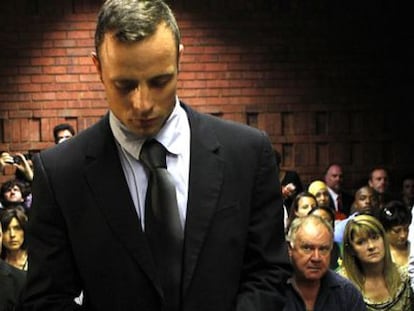 Oscar Pistorius, em uma audiência em 2013.